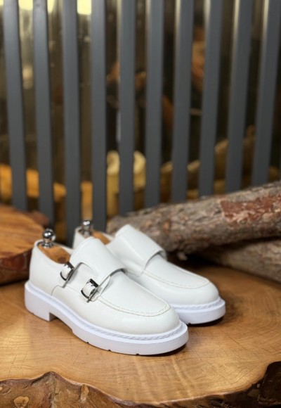 YENİ SEZON PRD ÇİFT TOKALI PREMIUM CASUAL MODEL - BEYAZ DERİ