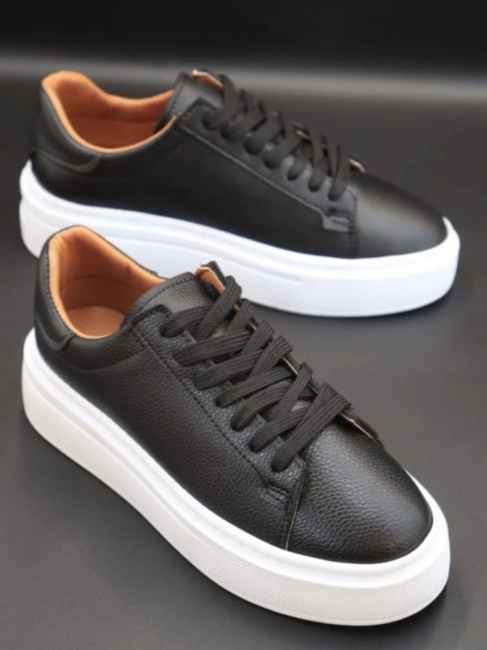 YENİ SEZON ZRA CASUAL MODEL - SİYAH MAT DERİ