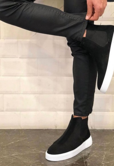 YENİ SEZON CHELSEA SİSLEY  EVA BOT - SİYAH SÜET BOT