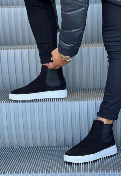 YENİ SEZON CHELSEA SİSLEY  EVA BOT - SİYAH SÜET BOT