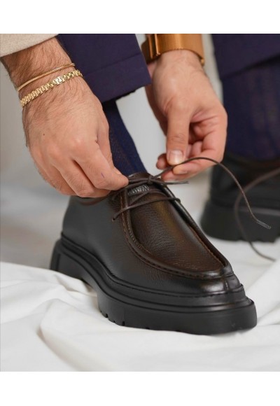 YENİ SEZON ZRA CASUAL MODEL - KAHVERENGİ PÜTÜR DERİ