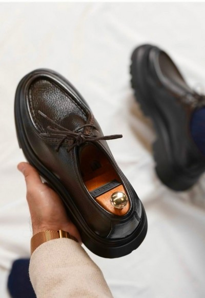 YENİ SEZON ZRA CASUAL MODEL - KAHVERENGİ PÜTÜR DERİ