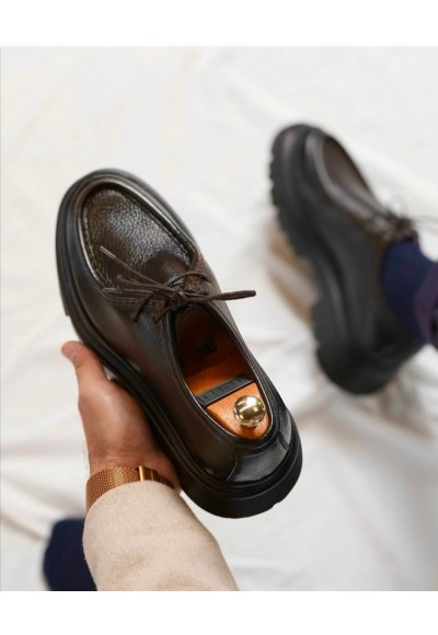 YENİ SEZON ZRA CASUAL MODEL - KAHVERENGİ PÜTÜR DERİ