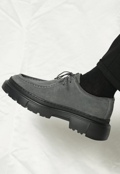 YENİ SEZON ZRA CASUAL MODEL - GRİ SÜET DERİ