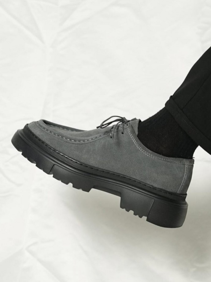 YENİ SEZON ZRA CASUAL MODEL - GRİ SÜET DERİ