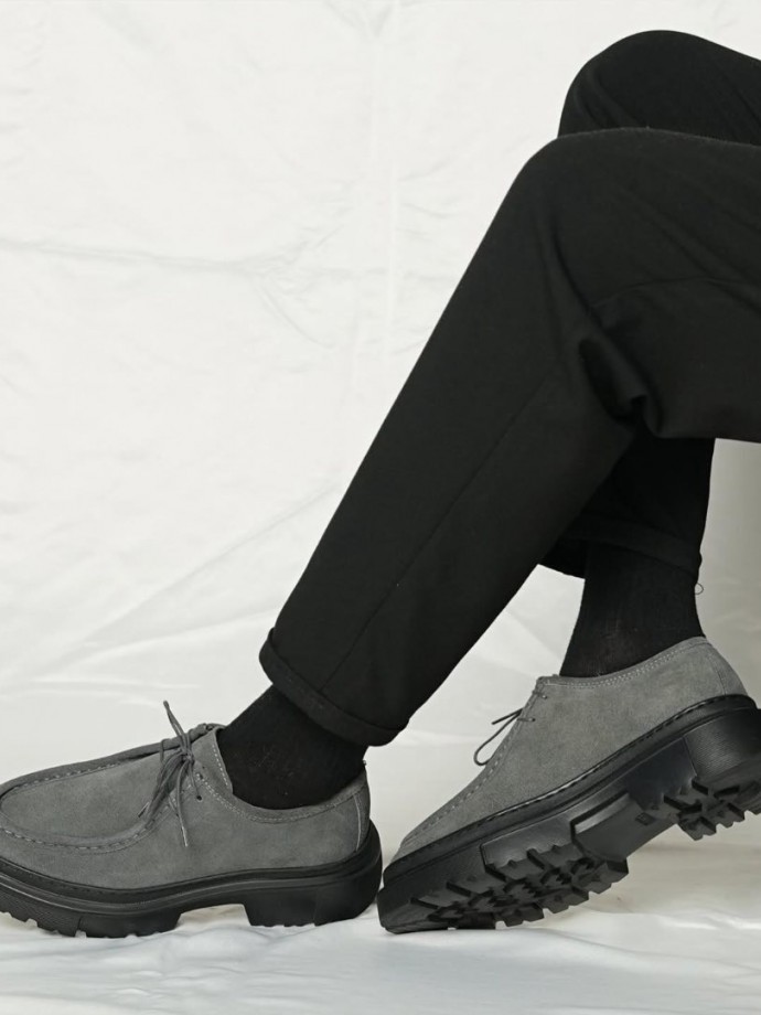 YENİ SEZON ZRA CASUAL MODEL - GRİ SÜET DERİ