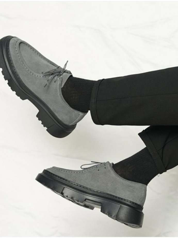 YENİ SEZON ZRA CASUAL MODEL - GRİ SÜET DERİ