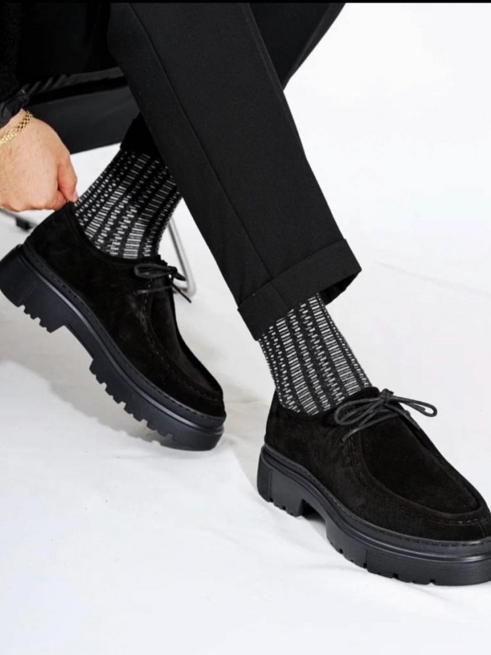 YENİ SEZON ZRA CASUAL MODEL - SİYAH SÜET DERİ