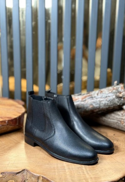 YENİ SEZON KLASİK İTALYAN FERMUARLI BOT - SİYAH ŞRINQIL BOT