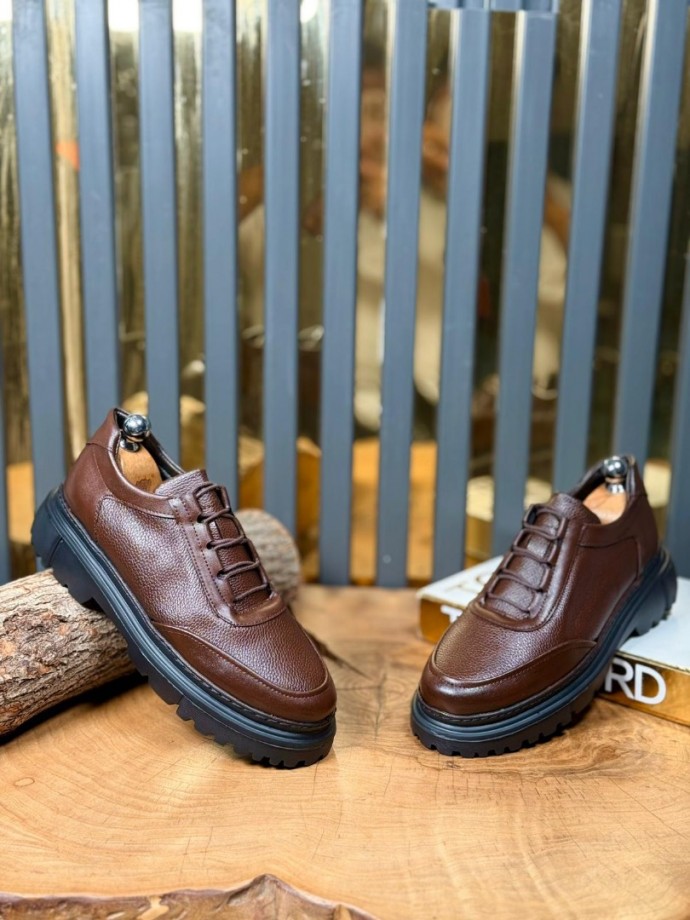 YENİ SEZON ZR CASUAL MODEL - KAHVE PÜTÜR DERİ