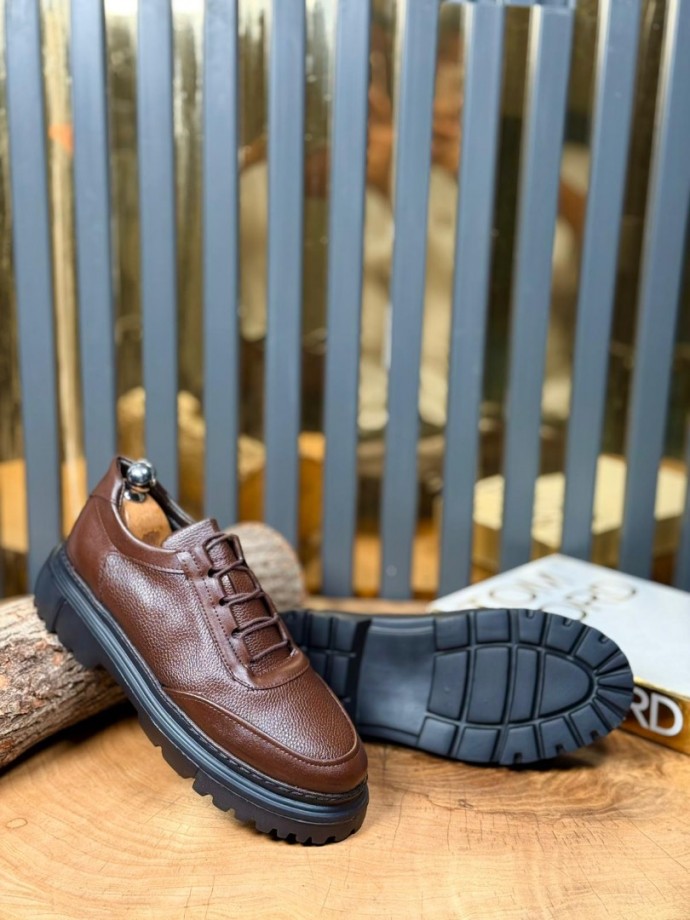 YENİ SEZON ZR CASUAL MODEL - KAHVE PÜTÜR DERİ