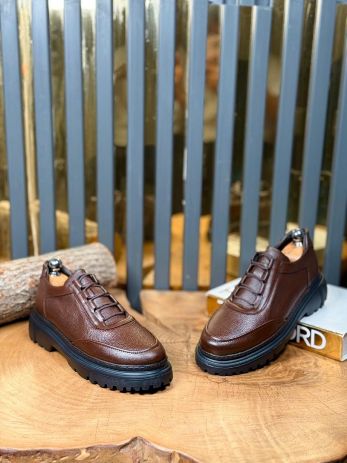 YENİ SEZON ZR CASUAL MODEL - KAHVE PÜTÜR DERİ