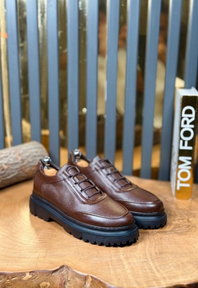 YENİ SEZON ZR CASUAL MODEL - KAHVE PÜTÜR DERİ