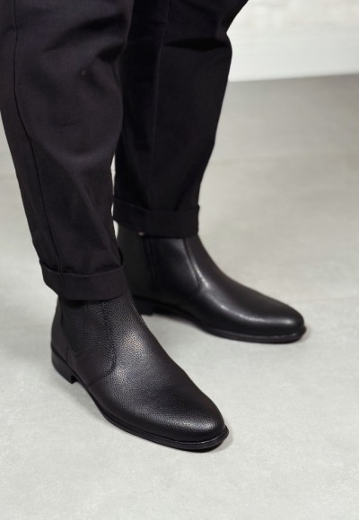 YENİ SEZON KLASİK İTALYAN FERMUARLI BOT - SİYAH ŞRINQIL DERİ BOT YENİ SEZON KLASİK İTALYAN FERMUARLI BOT - SİYAH ŞRINQIL DERİ BOT