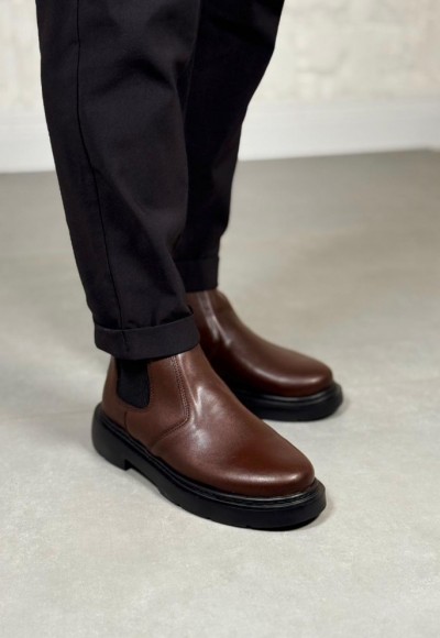 YENİ SEZON CHELSEA ZRA MODEL EVA BOT - KAHVE MAT DERİ