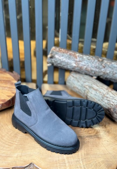 YENİ SEZON CHELSEA BANDAJLI BOT - GRİ SÜET BOT