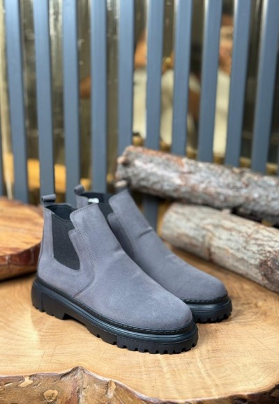 YENİ SEZON CHELSEA BANDAJLI BOT - GRİ SÜET BOT