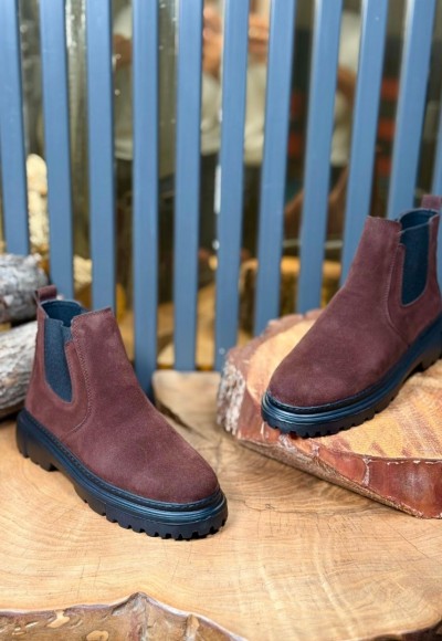 YENİ SEZON CHELSEA BANDAJLI BOT - KAHVERENGİ SÜET BOT