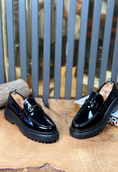 YENİ SEZON ZR CASUAL MODEL - SİYAH RUGAN DERİ YENİ SEZON ZR CASUAL MODEL - SİYAH RUGAN DERİ