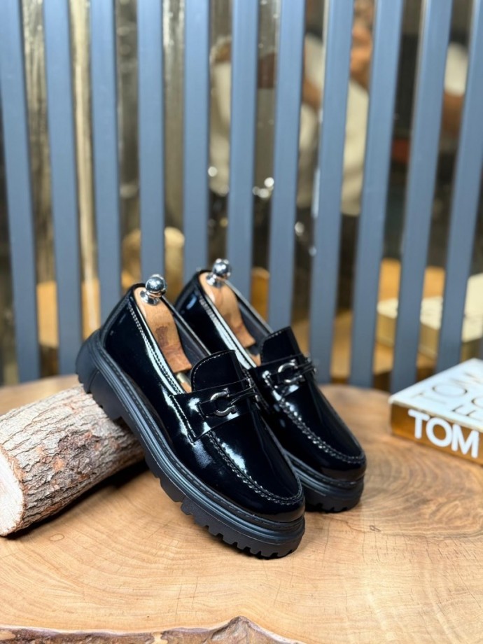 YENİ SEZON ZR CASUAL MODEL - SİYAH RUGAN DERİ