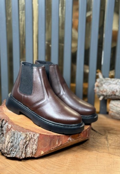 YENİ SEZON CHELSEA BANDAJLI BOT - KAHVERENGİ DERİ BOT