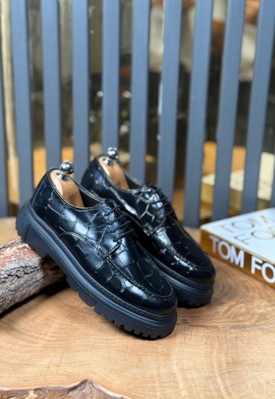 YENİ SEZON PRD CASUAL MODEL - SİYAH KROKAN DERİ 