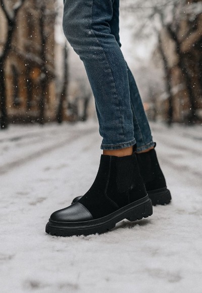 2025 SİYAH SÜET BANDAJLI ÖNÜ DERİ PRD EVA BOT - SİYAH SÜET / DERİ BOT 2025 SİYAH SÜET BANDAJLI ÖNÜ DERİ PRD EVA BOT - SİYAH SÜET / DERİ BOT