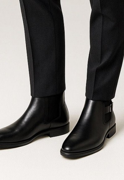 2025 KLASİK İTALYAN SİYAH DERİ ÇIRTLI BOT - SİYAH DERİ BOT 2025 KLASİK İTALYAN SİYAH DERİ ÇIRTLI BOT - SİYAH DERİ BOT