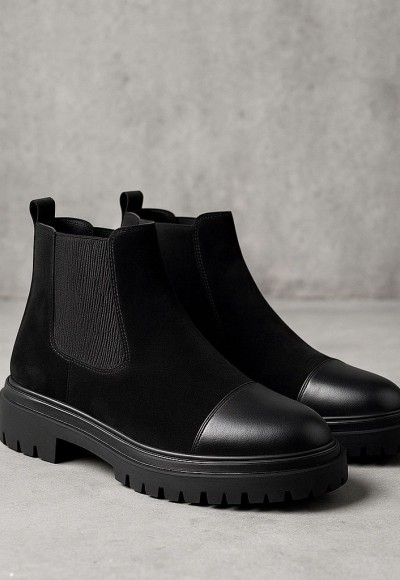 2025 SİYAH SÜET BANDAJLI ÖNÜ DERİ PRD EVA BOT - SİYAH SÜET BOT 2025 SİYAH SÜET BANDAJLI ÖNÜ DERİ PRD EVA BOT - SİYAH SÜET BOT