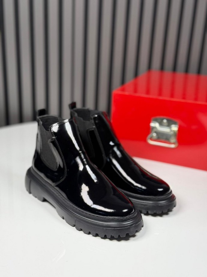  2025 CHELSEA İTALYAN SİYAH RUGAN BANDAJLI EVA BOT - SİYAH RUGAN BOT