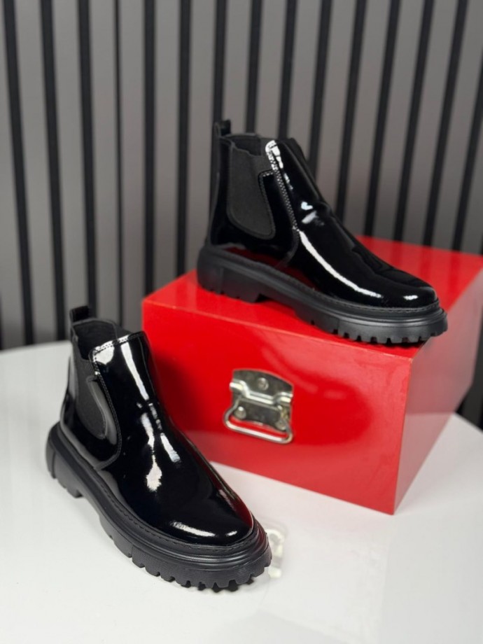  2025 CHELSEA İTALYAN SİYAH RUGAN BANDAJLI EVA BOT - SİYAH RUGAN BOT