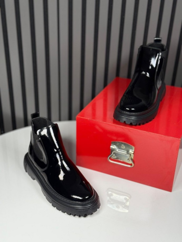  2025 CHELSEA İTALYAN SİYAH RUGAN BANDAJLI EVA BOT - SİYAH RUGAN BOT