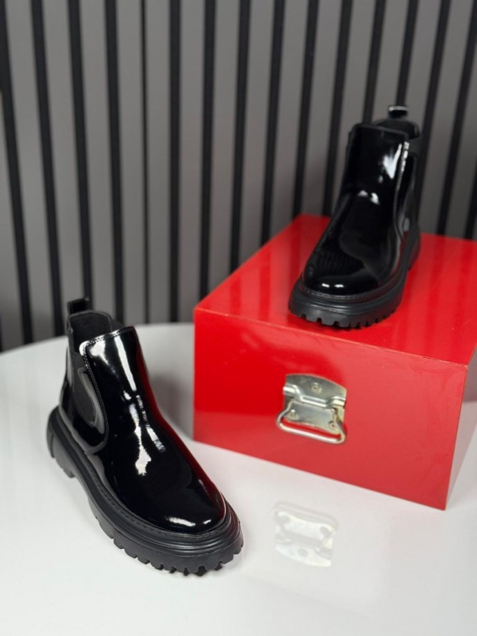  2025 CHELSEA İTALYAN SİYAH RUGAN BANDAJLI EVA BOT - SİYAH RUGAN BOT