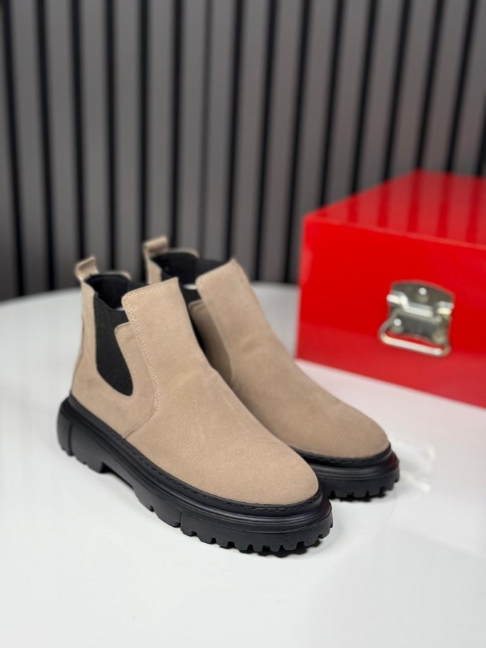 2025 CHELSEA İTALYANBEJ SÜET BANDAJLI EVA BOT - BEJ SÜET BOT