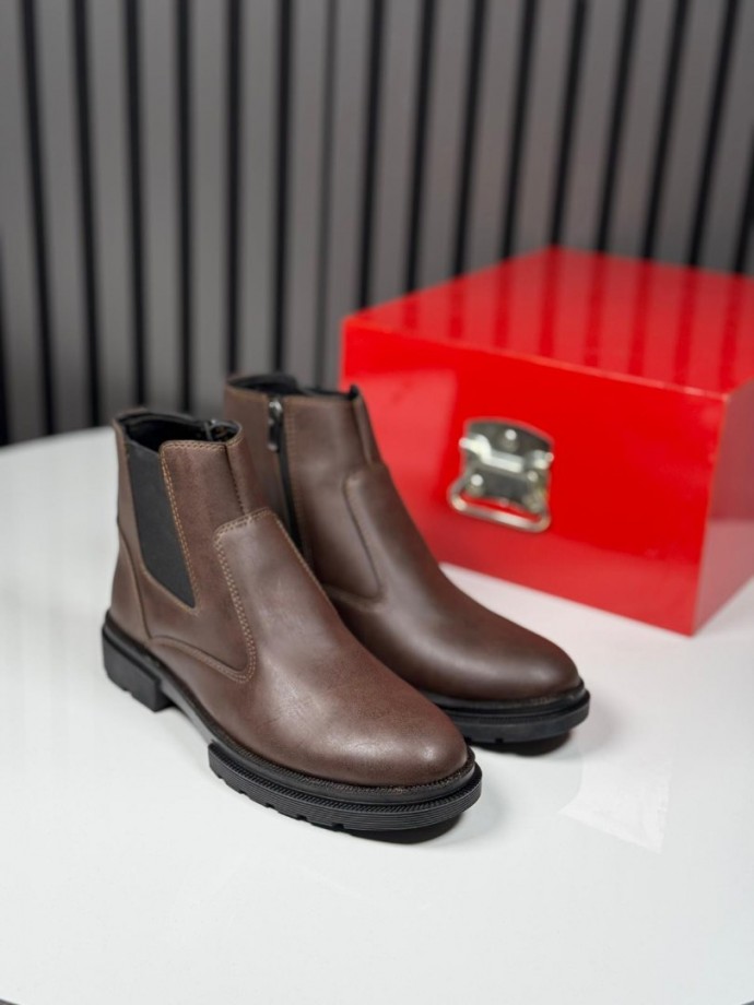 2025 CRAZY DERİ FERMUARLI KAHVE  BOT - KAHVE DERİ BOT