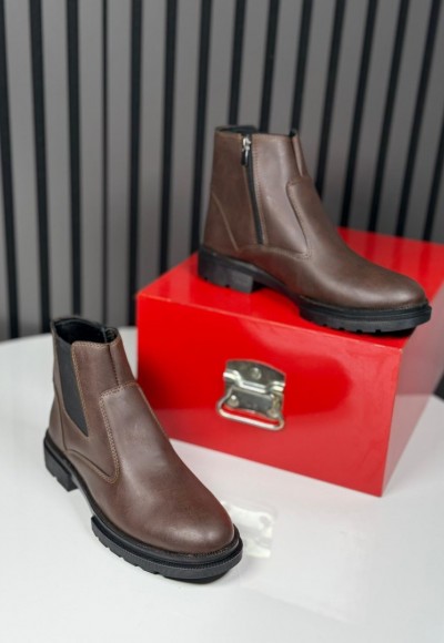 2025 CRAZY DERİ FERMUARLI KAHVE  BOT - KAHVE DERİ BOT