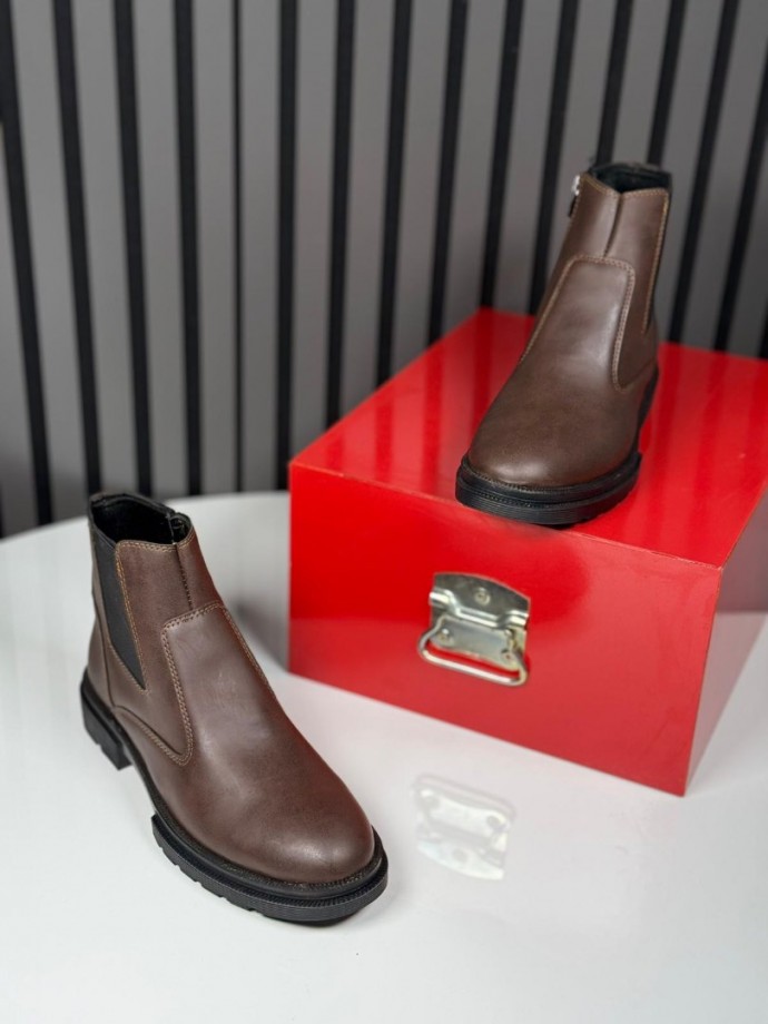 2025 CRAZY DERİ FERMUARLI KAHVE  BOT - KAHVE DERİ BOT