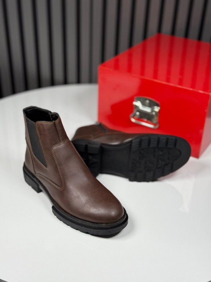 2025 CRAZY DERİ FERMUARLI KAHVE  BOT - KAHVE DERİ BOT