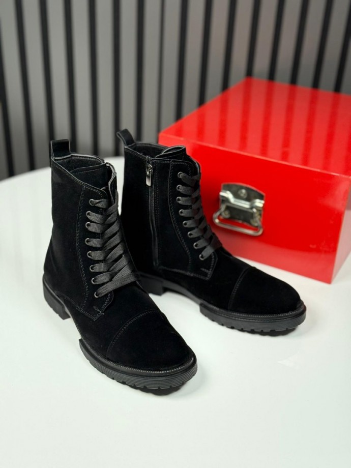 2025 POSTAL SİYAH SÜET BOT  - SİYAH SÜET BOT