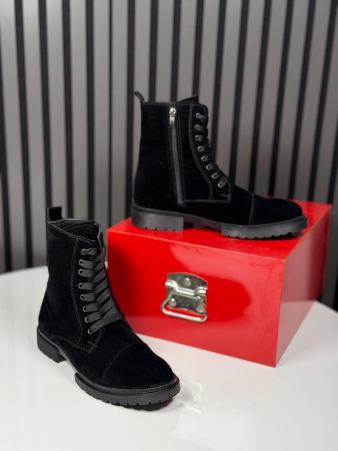 2025 POSTAL SİYAH SÜET BOT  - SİYAH SÜET BOT