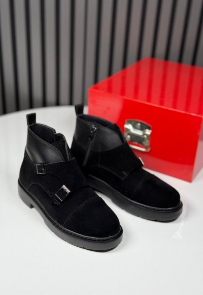 2025 CHELSEA İTALYAN TOKALI SÜET EVA BOT - SİYAH SÜET BOT