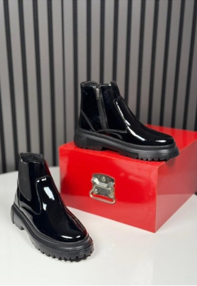 2025 CHELSEA İTALYAN SİYAH RUGAN FERMUARLI BOT - SİYAH RUGAN  BOT