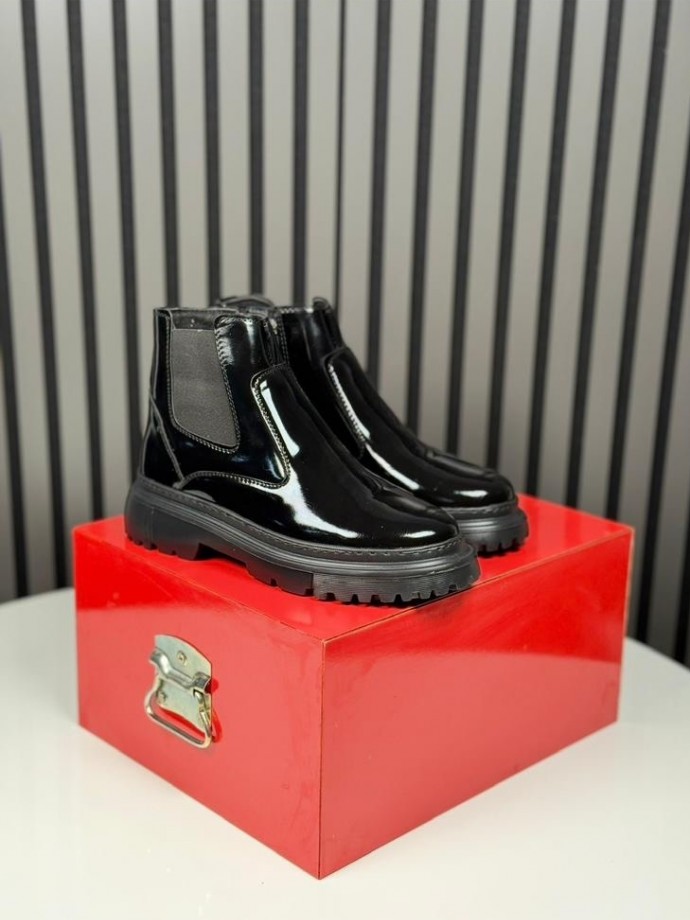 2025 CHELSEA İTALYAN SİYAH RUGAN FERMUARLI BOT - SİYAH RUGAN  BOT