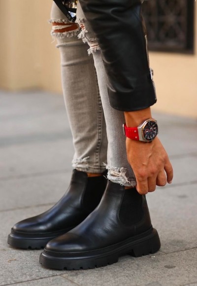 2025 CHELSEA İTALYAN SİYAH MAT DERİ BANDAJLI BOT - SİYAH MAT BOT 2025 CHELSEA İTALYAN SİYAH MAT DERİ BANDAJLI BOT - SİYAH MAT BOT