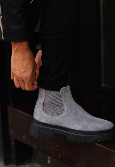 2025 CHELSEA İTALYAN GRİ SÜET BANDAJLI BOT - GRİ SÜET BOT 2025 CHELSEA İTALYAN GRİ SÜET BANDAJLI BOT - GRİ SÜET BOT