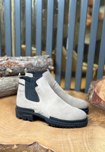 2025 PRD CHELSEA KUM BEJİ SÜET  BANDAJLI EVA  BOT  - KUM BEJİ SÜET BOT