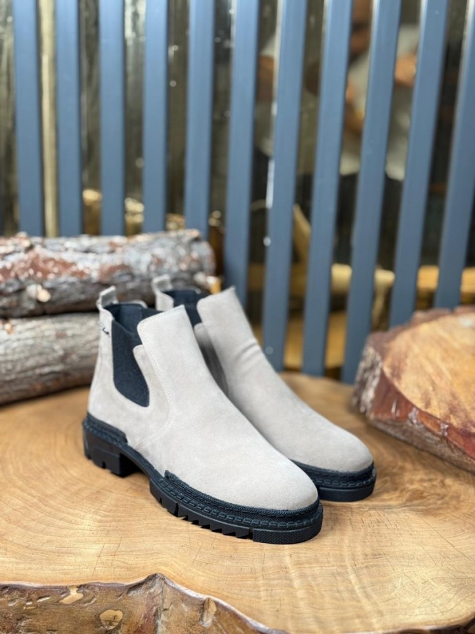 2025 PRD CHELSEA KUM BEJİ SÜET  BANDAJLI EVA  BOT  - KUM BEJİ SÜET BOT