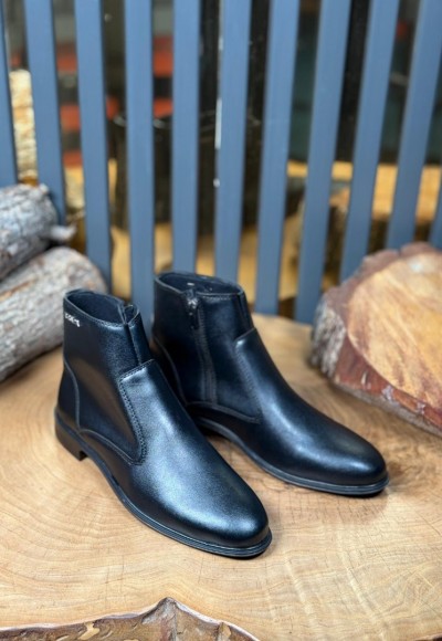 2025 KLASİK PRD SİYAH DERİ  BOT  - SİYAH MAT DERİ  BOT
