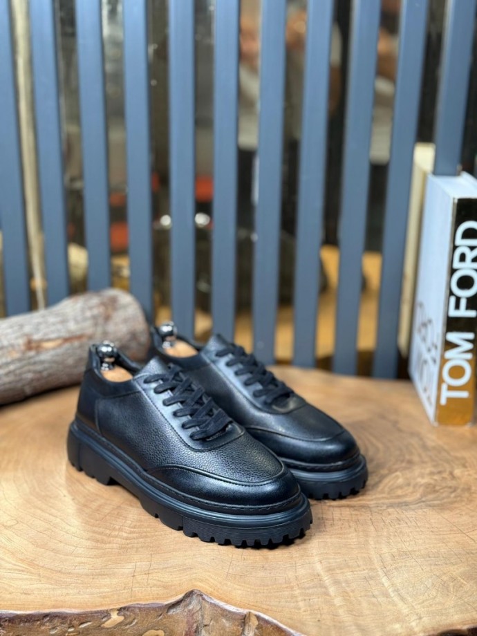 2025 PRD CASUAL EVA MODEL - SİYAH MAT VE PÜTÜR DERİ 