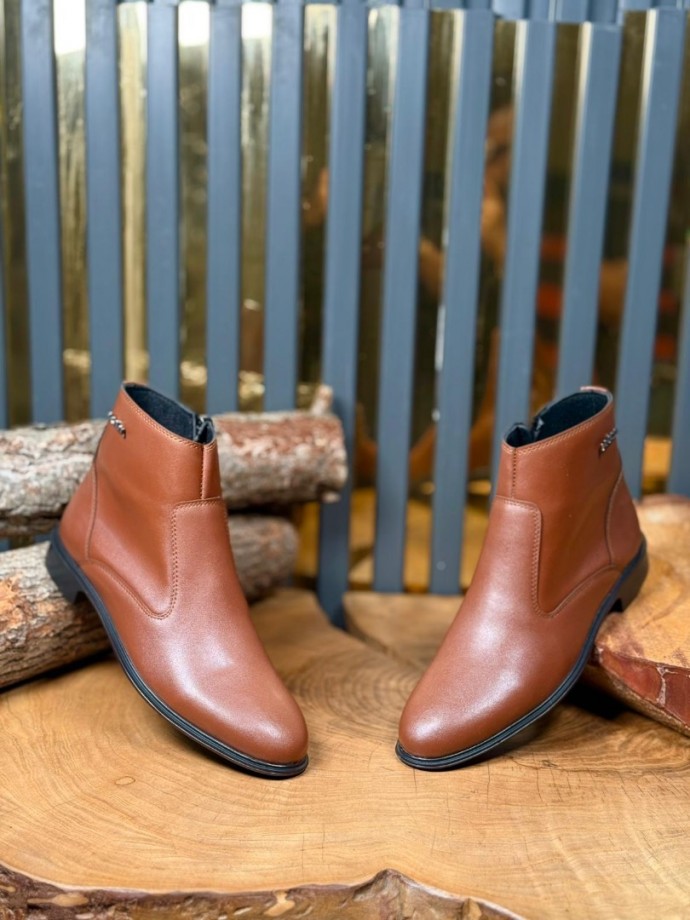 2025 PRD İTALYAN KLASİK TABA FERMUARLI BOT - TABA DERİ BOT